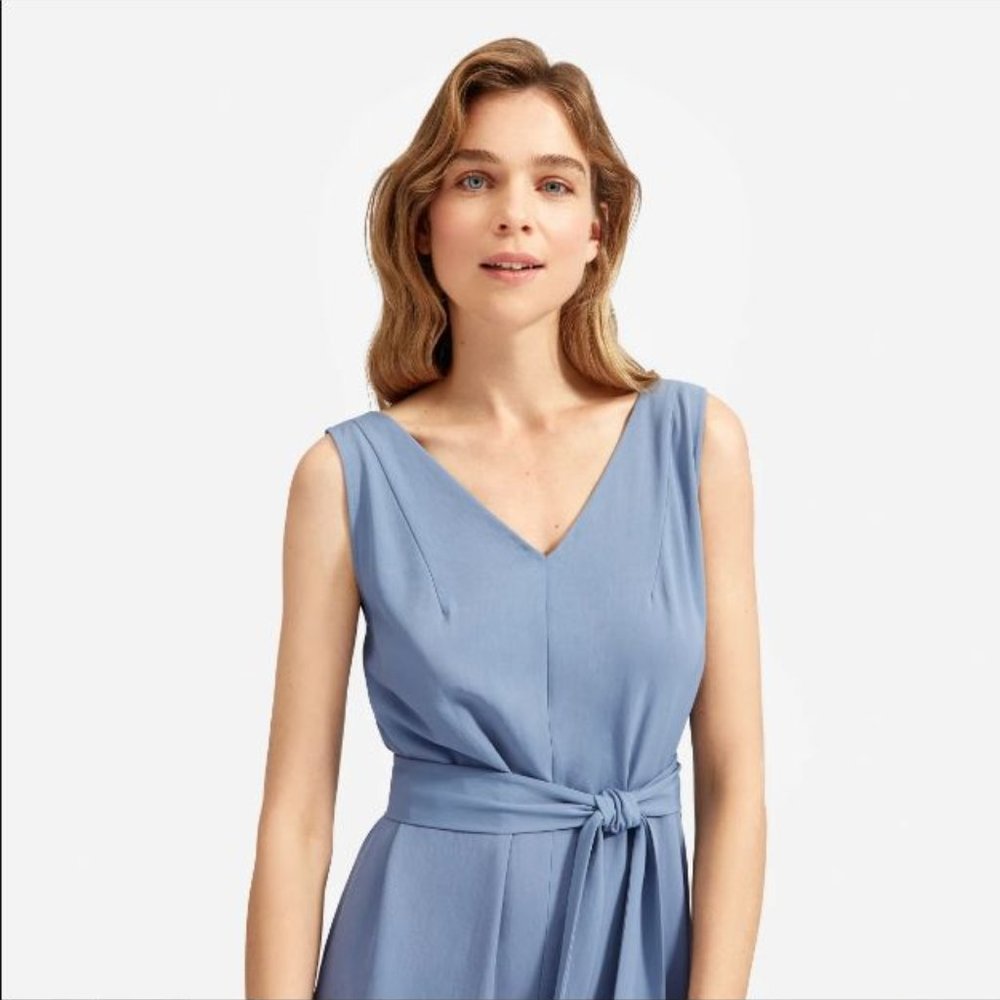 Everlane The Japanese Essential Blue Jumpsuit 00 - Picture 2 of 11